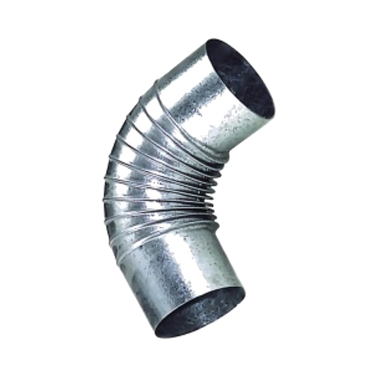 Codo metálico de 90° para conducto