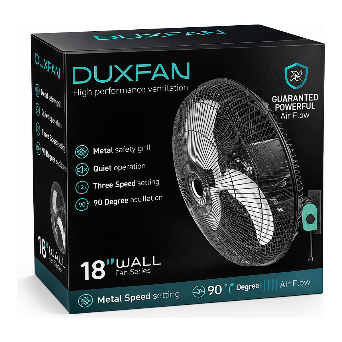 Wall Fan 45 cm Duxfan · Ventilador de pared 80 W